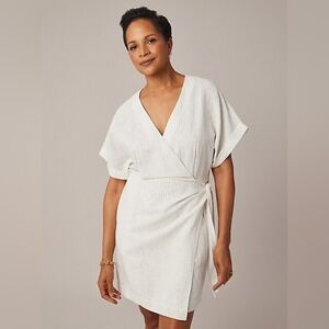 Striped Tie-Front Dress